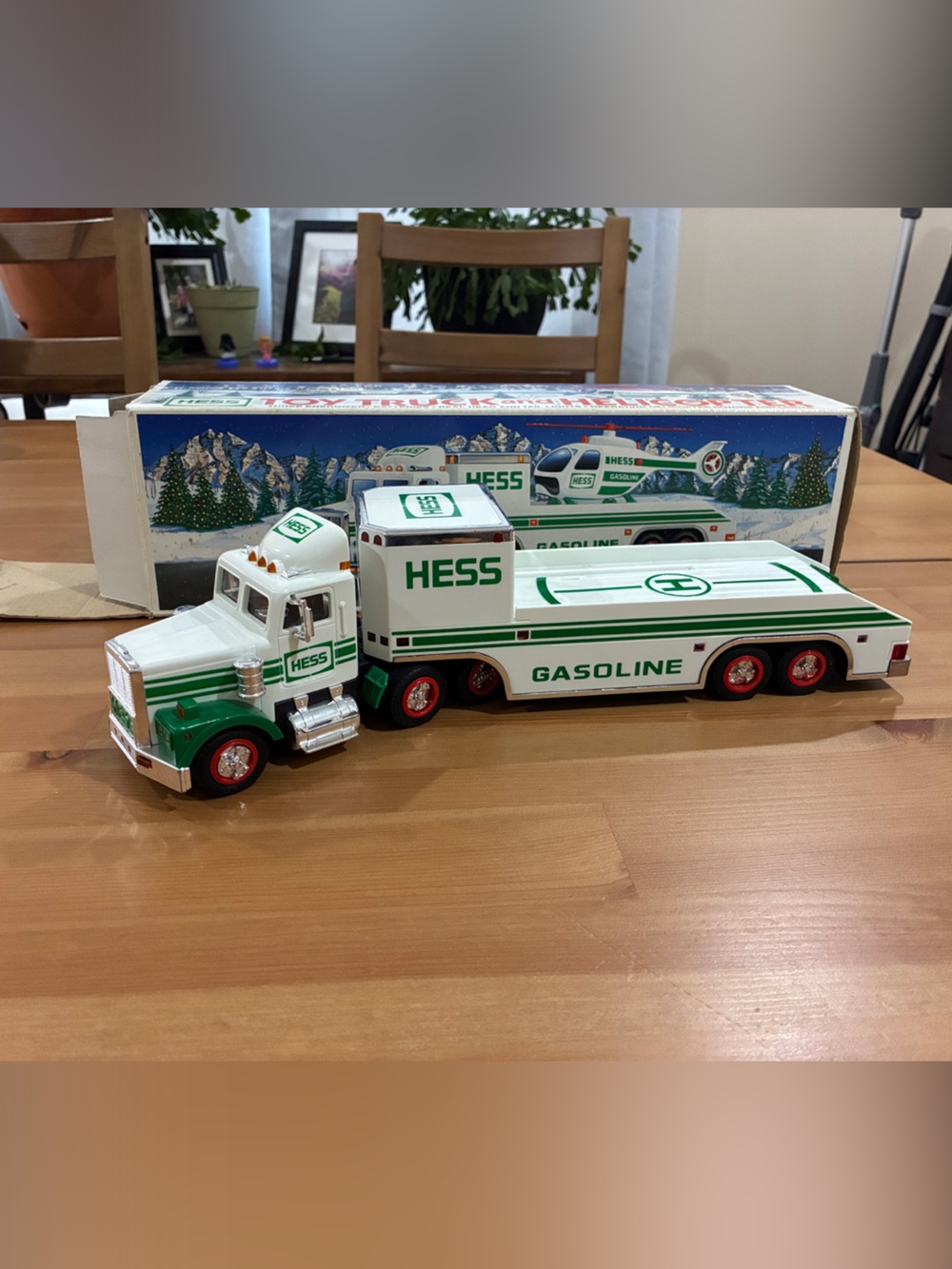 Hess Green & White Gasoline Toy Truck - Kids Toys